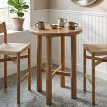Load image into Gallery viewer, Alvia Round 30" Oak Wood Bar Table by Modway
