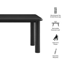 Load image into Gallery viewer, Alvia 86"-105" Extendable Rectangular Oak Wood Dining Table by Modway
