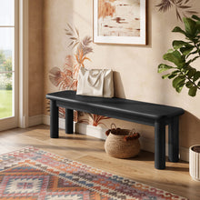 Load image into Gallery viewer, Alvia 58" Oak Wood Bench by Modway
