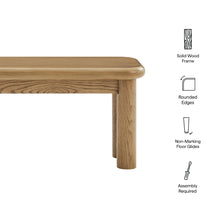 Load image into Gallery viewer, Alvia 58" Oak Wood Bench by Modway
