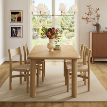 Load image into Gallery viewer, Alvia 5-Piece Oak Wood Dining Table and Chairs Set by Modway
