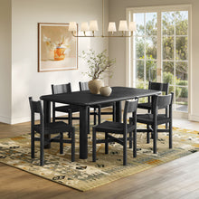 Load image into Gallery viewer, Alvia 7-Piece Oak Wood Dining Table and Chairs Set by Modway
