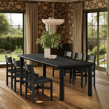 Load image into Gallery viewer, Alvia 7-Piece Oak Wood Extendable Dining Table and Chairs Set by Modway
