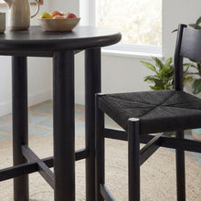 Load image into Gallery viewer, Alvia 3-Piece Round Oak Wood Bar Table With Bar Stools Set by Modway

