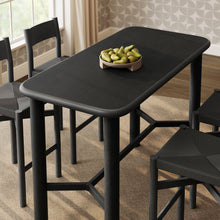 Load image into Gallery viewer, Alvia 5-Piece Rectangular Oak Wood Bar Table With Bar Stools Set by Modway
