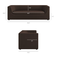 Load image into Gallery viewer, Hilda 86" Curved Back Performance Velvet Sofa by Modway
