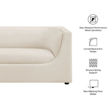 Load image into Gallery viewer, Hilda 67" Curved Back Performance Velvet Loveseat by Modway

