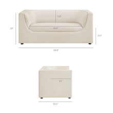 Load image into Gallery viewer, Hilda 67" Curved Back Performance Velvet Loveseat by Modway
