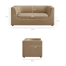 Load image into Gallery viewer, Hilda 67" Curved Back Performance Velvet Loveseat by Modway
