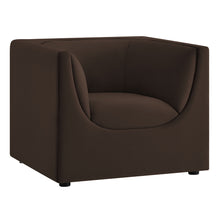 Load image into Gallery viewer, Hilda Curved Back Performance Velvet Armchair by Modway

