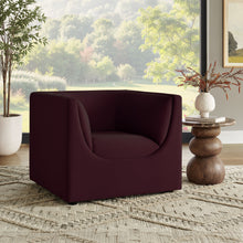 Load image into Gallery viewer, Hilda Curved Back Performance Velvet Armchair by Modway
