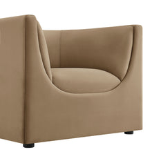 Load image into Gallery viewer, Hilda Curved Back Performance Velvet Armchair by Modway
