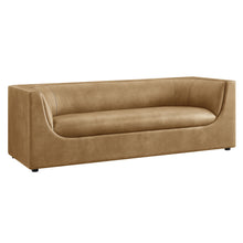Load image into Gallery viewer, Hilda 86" Curved Back Vegan Leather Sofa by Modway
