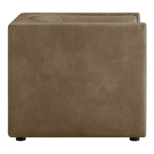 Load image into Gallery viewer, Hilda Curved Back Vegan Leather Armchair by Modway
