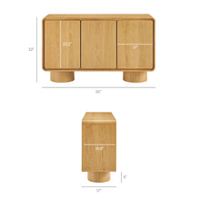 Load image into Gallery viewer, Lumo 3-Door Curved Wood Accent Cabinet by Modway
