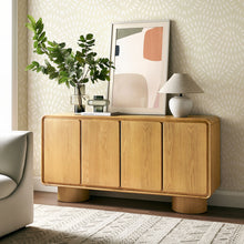 Load image into Gallery viewer, Lumo 4-Door Curved Wood Accent Cabinet by Modway
