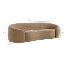 Load image into Gallery viewer, Contessa Curved Performance Velvet Sofa by Modway

