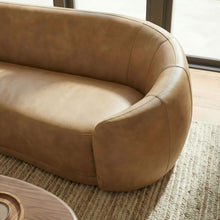 Load image into Gallery viewer, Contessa Curved Vegan Leather Sofa by Modway

