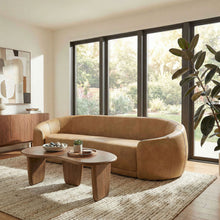 Load image into Gallery viewer, Contessa Curved Vegan Leather Sofa by Modway
