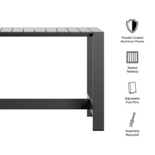 Load image into Gallery viewer, Tahoe 59 Inch Rectangle Outdoor Patio Aluminum Bar Table by Modway

