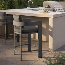 Load image into Gallery viewer, Tahoe Outdoor Patio Patio Aluminum Counter Stool by Modway
