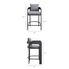 Load image into Gallery viewer, Tahoe Outdoor Patio Patio Aluminum Counter Stool by Modway
