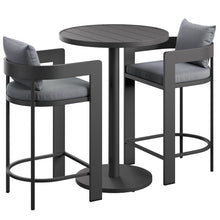 Load image into Gallery viewer, Tahoe 3-Piece Outdoor Patio Aluminum Bar Set by Modway
