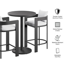 Load image into Gallery viewer, Tahoe 3-Piece Outdoor Patio Aluminum Bar Set by Modway
