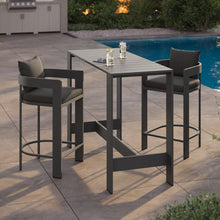Load image into Gallery viewer, Tahoe 3-Piece Outdoor Patio Aluminum Bar Table Set by Modway
