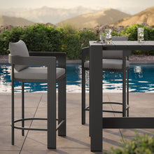 Load image into Gallery viewer, Tahoe 3-Piece Outdoor Patio Aluminum Bar Table Set by Modway
