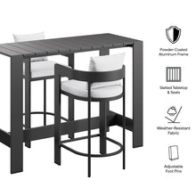 Load image into Gallery viewer, Tahoe 3-Piece Outdoor Patio Aluminum Bar Table Set by Modway
