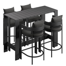 Load image into Gallery viewer, Tahoe 5-Piece Outdoor Patio Bar Table Set by Modway
