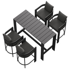 Load image into Gallery viewer, Tahoe 5-Piece Outdoor Patio Bar Table Set by Modway
