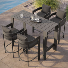 Load image into Gallery viewer, Tahoe 5-Piece Outdoor Patio Bar Table Set by Modway
