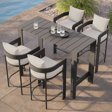 Load image into Gallery viewer, Tahoe 5-Piece Outdoor Patio Bar Table Set by Modway
