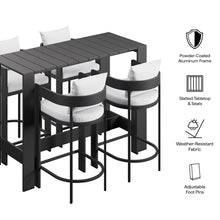 Load image into Gallery viewer, Tahoe 5-Piece Outdoor Patio Bar Table Set by Modway
