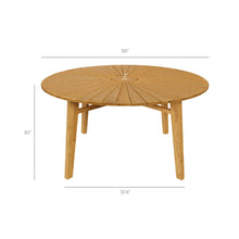 Load image into Gallery viewer, Cielo 59" Sunburst Outdoor Patio Teak Dining Table by Modway
