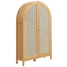 Load image into Gallery viewer, Calista 63 Inch Arched Storage Cabinet With Folding Desk by Modway
