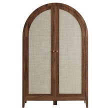 Load image into Gallery viewer, Calista 63 Inch Arched Storage Cabinet With Folding Desk by Modway
