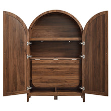 Load image into Gallery viewer, Calista 63 Inch Arched Storage Cabinet With Folding Desk by Modway
