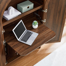 Load image into Gallery viewer, Calista 63 Inch Arched Storage Cabinet With Folding Desk by Modway
