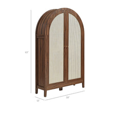 Load image into Gallery viewer, Calista 63 Inch Arched Storage Cabinet With Folding Desk by Modway
