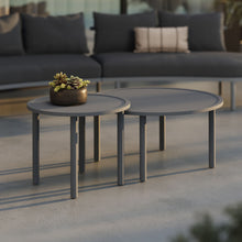 Load image into Gallery viewer, Porta 2 Piece Nesting Outdoor Patio Aluminum Coffee Table Set by Modway
