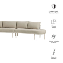 Load image into Gallery viewer, Porta 3 Piece Outdoor Patio Aluminum Modular Sofa by Modway
