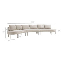 Load image into Gallery viewer, Porta 3 Piece Outdoor Patio Aluminum Modular Sofa by Modway
