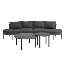 Load image into Gallery viewer, Porta 4 Piece Outdoor Patio Aluminum Modular Sofa Set by Modway
