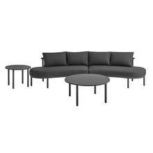Load image into Gallery viewer, Porta 4 Piece Outdoor Patio Aluminum Modular Sofa Set by Modway
