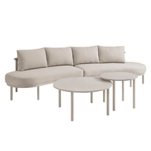 Load image into Gallery viewer, Porta 4 Piece Outdoor Patio Aluminum Modular Sofa Set by Modway
