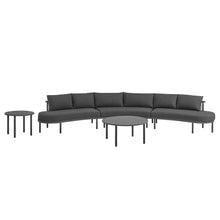Load image into Gallery viewer, Porta 5 Piece Outdoor Patio Aluminum Modular Sofa Set by Modway
