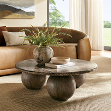 Load image into Gallery viewer, Pietra Indoor Outdoor Patio Round Coffee Table by Modway
